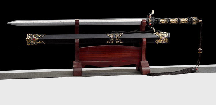 Handmade Sword of Leaning Heaven Han sword (Damascus steel)