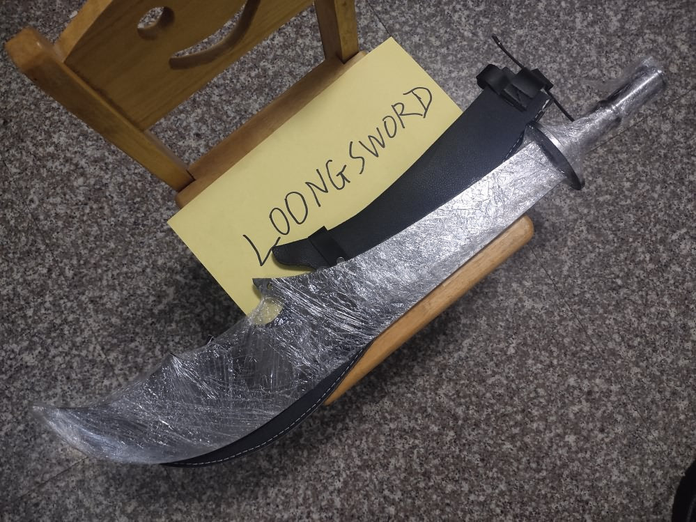 Hand Forged Guan Gong,Moon Broadsword/High carbon steel blade,Stainless steel rod