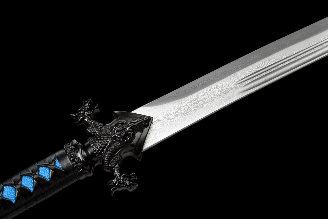 Dragon dao,Machetes Sword Real,Hand Forged Damascus Steel Blade,Alloy Fittings,LOONGSWORD