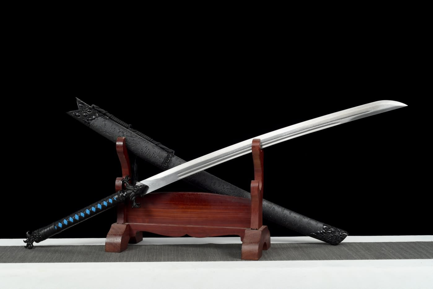 Dragon dao,Machetes Sword Real,Hand Forged Damascus Steel Blade,Alloy Fittings,LOONGSWORD