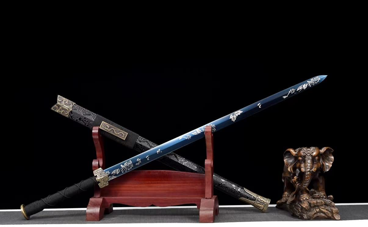Han jian,Forged High carbon Steel Blue Blade,Heat Tempered,LOONGSWORD