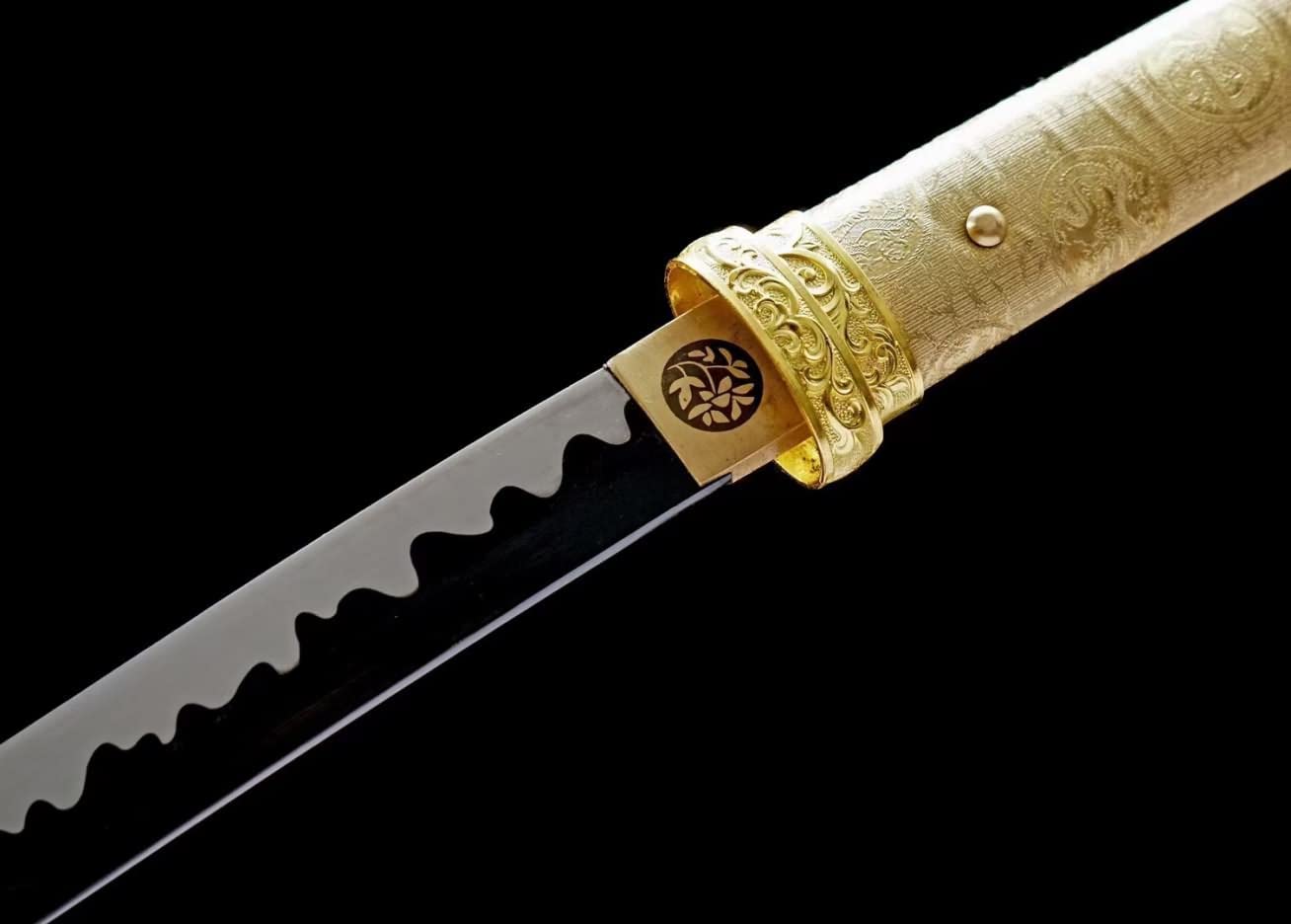 Tang Dao Sword Real Hand Forged High Carbon Steel black Blade,Chinese swords