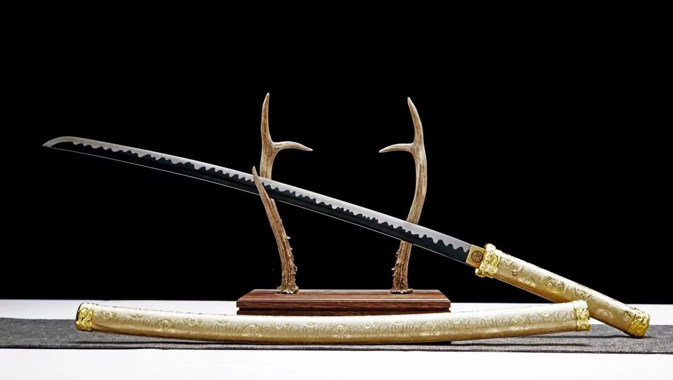 Tang Dao Sword Real Hand Forged High Carbon Steel black Blade,Chinese swords