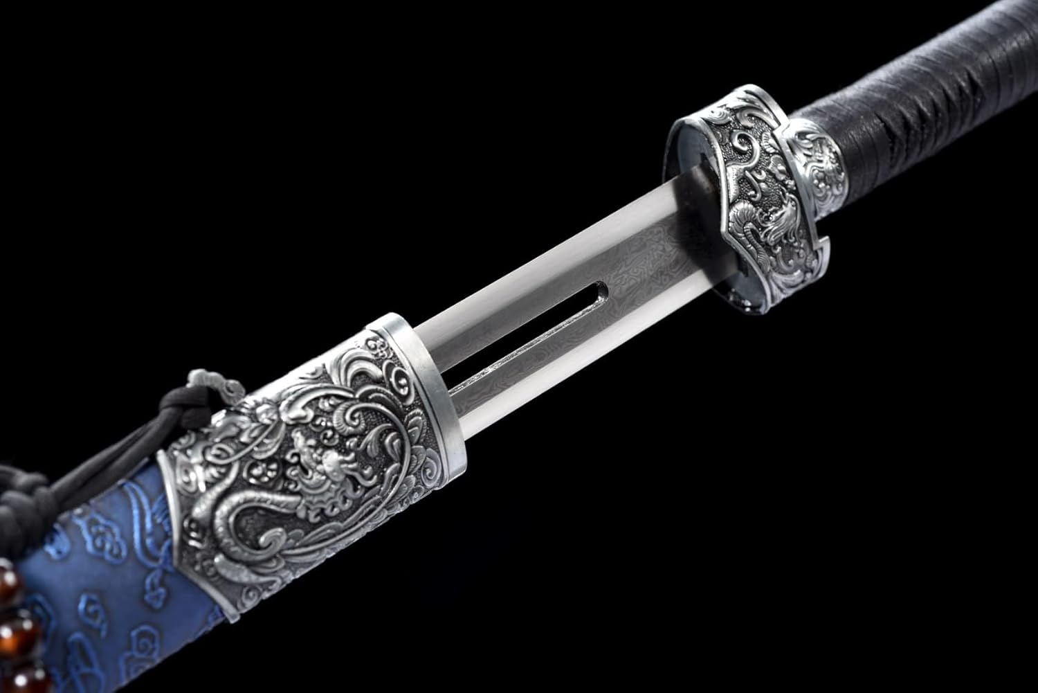 Hand Forged Hollow Damascus Steel Jian – Chinese Sword(Damascus Steel)