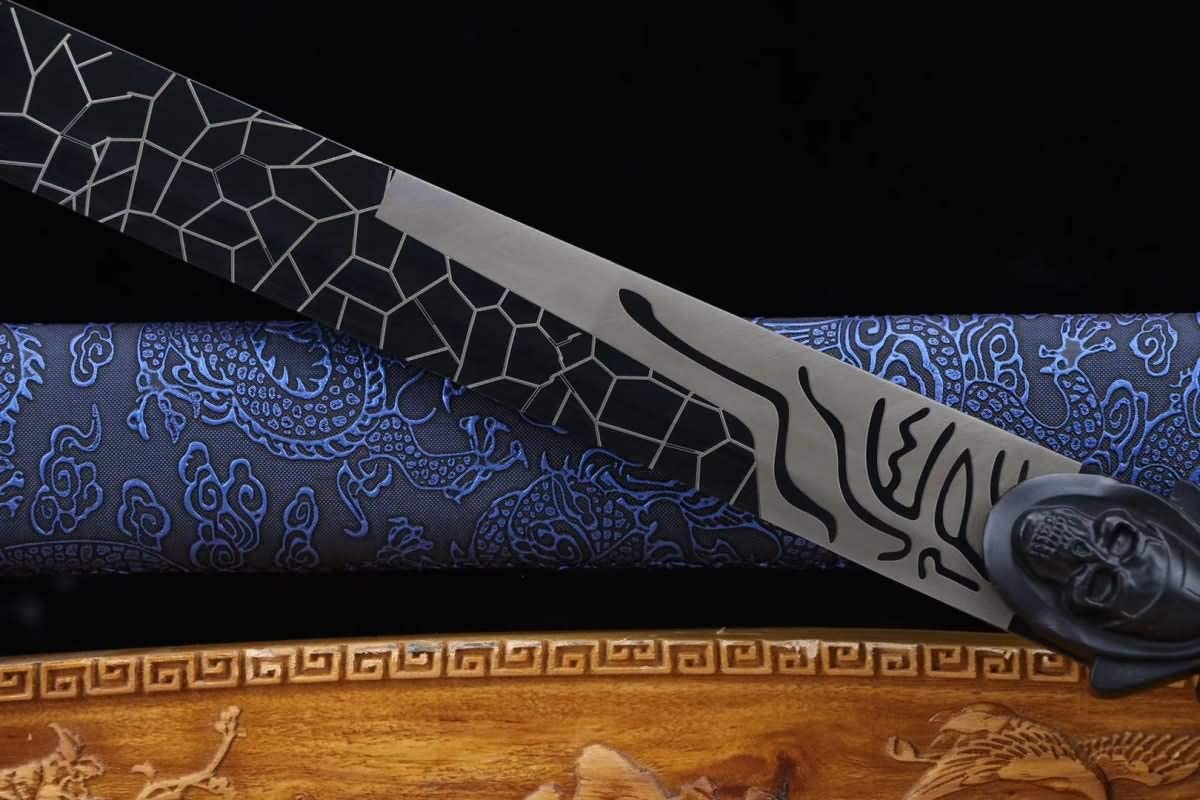 Hand Forged Devil Sword Real Forged 1060 Carbon Steel baldes Alloy Fittings