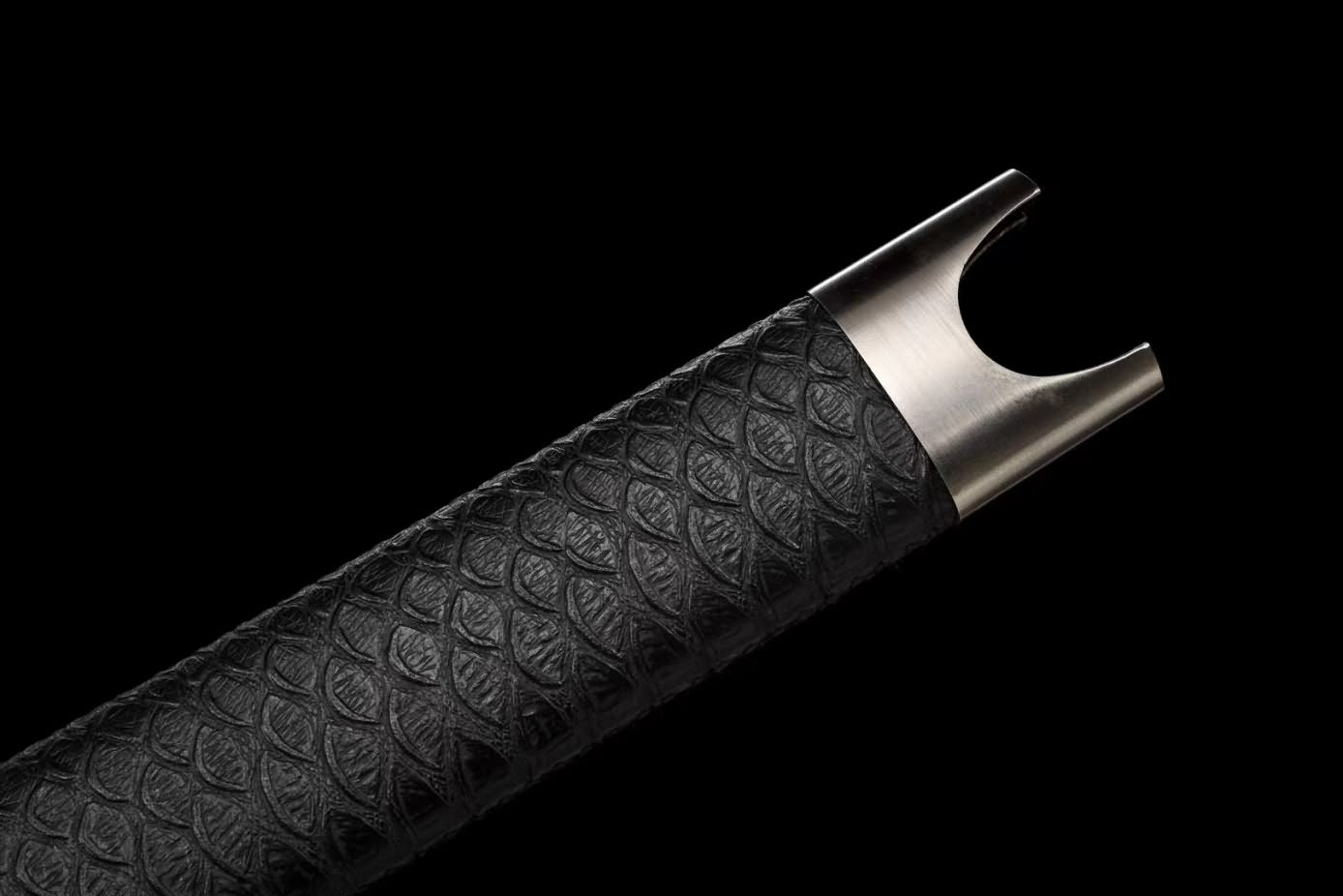 Da dao,Broadsword, high Carbon Steel Blade,Alloy Fittings,Black Scabbard,LOONGSWORD