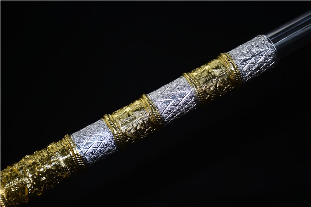 Kwan dao,Guan dao,High carbon steel,Patterned blade - Chinese sword shop