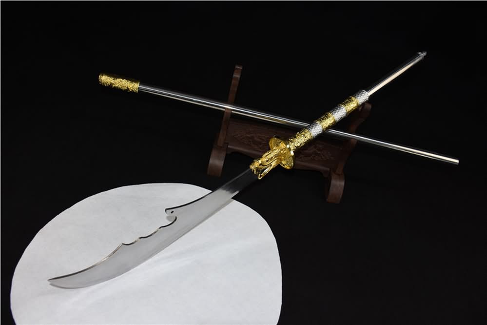 Kwan dao,Guan dao,High carbon steel,Patterned blade - Chinese sword shop