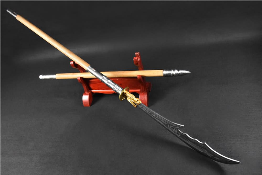 Kwan dao,Guan dao,High carbon steel,Hardwood rod - Chinese sword shop