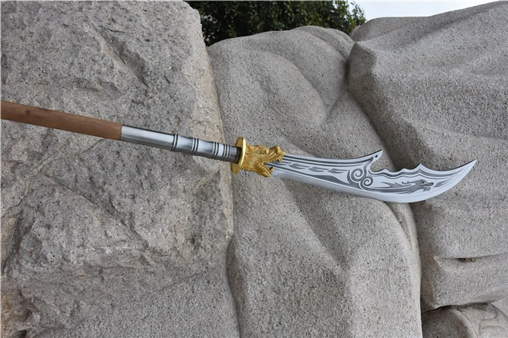 Kwan dao,Guan dao,High carbon steel,Hardwood rod - Chinese sword shop