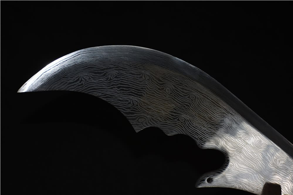 Kwan dao,Guan dao,High carbon steel,Patterned blade - Chinese sword shop