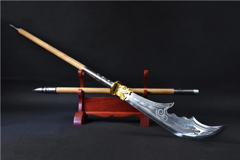 Kwan dao,Guan dao,High carbon steel,Hardwood rod - Chinese sword shop