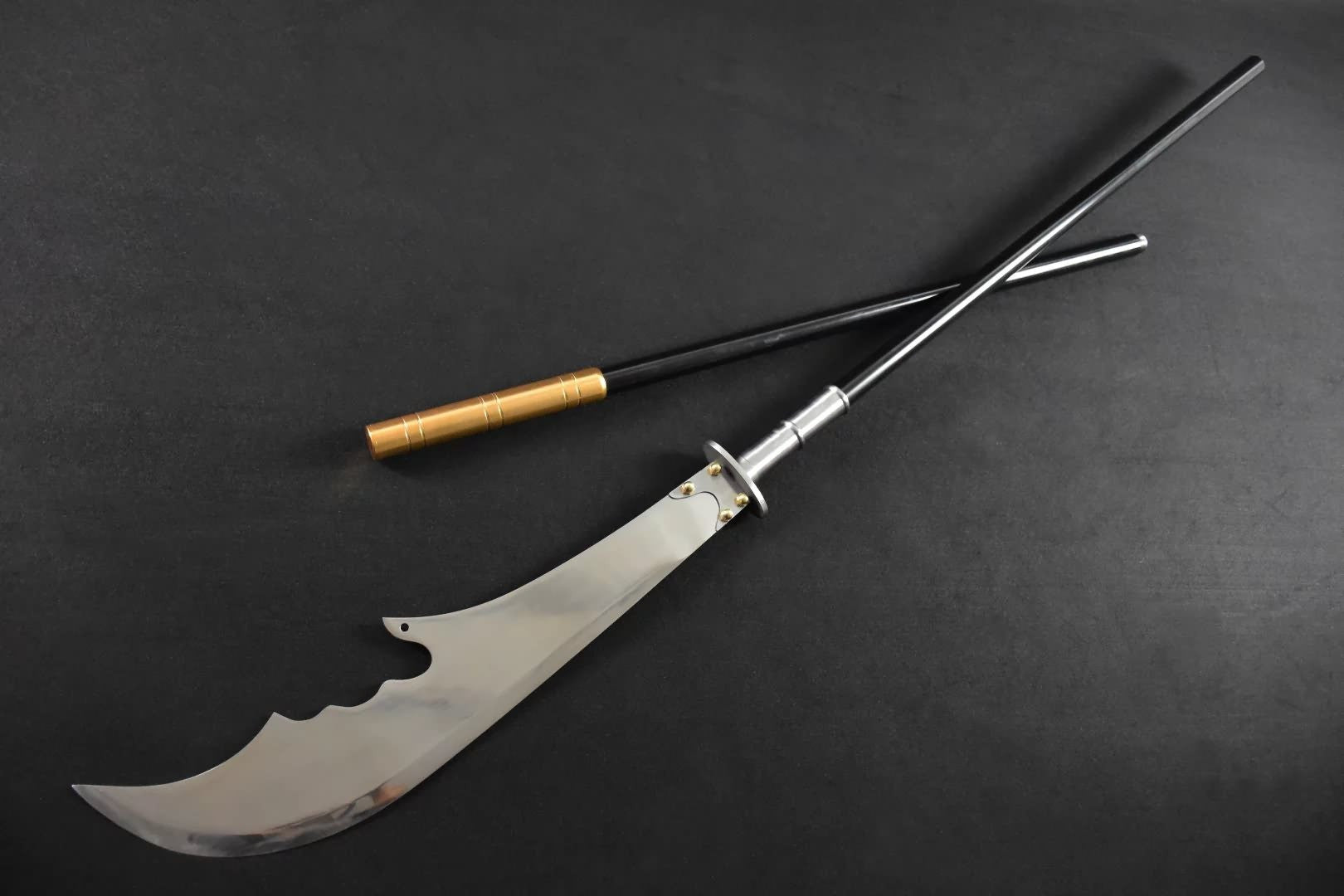 Guan Gong,Moon Broadsword/High carbon steel blade,Stainless steel rod - Chinese sword shop