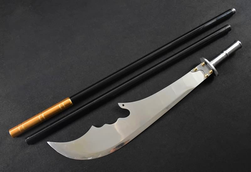 Guan Gong,Moon Broadsword/High carbon steel blade,Stainless steel rod - Chinese sword shop