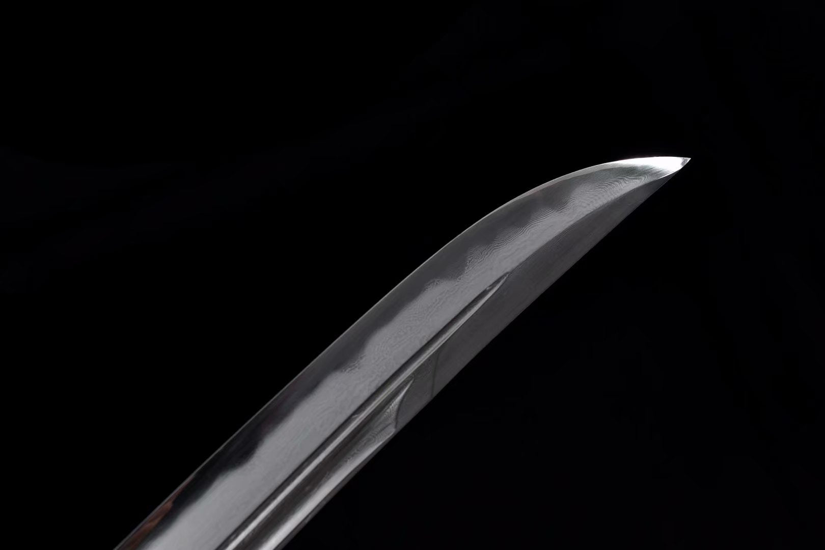 Black gold sword,Damascus steel turn blade,Brass fittings - Chinese sword shop