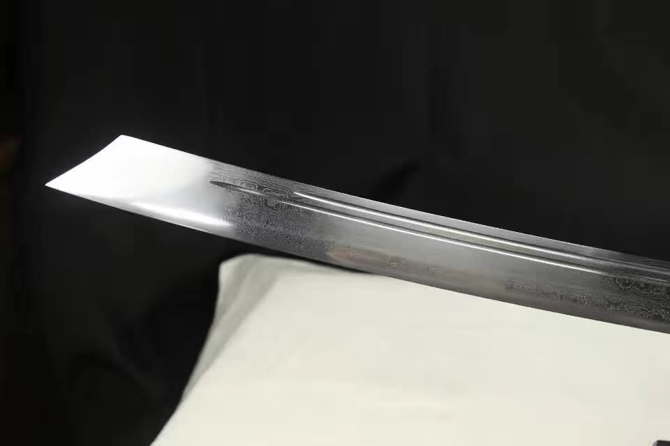 Kangxi baodao,Handmade Damascus steel blade,Alloy,Rosewood - Chinese sword shop