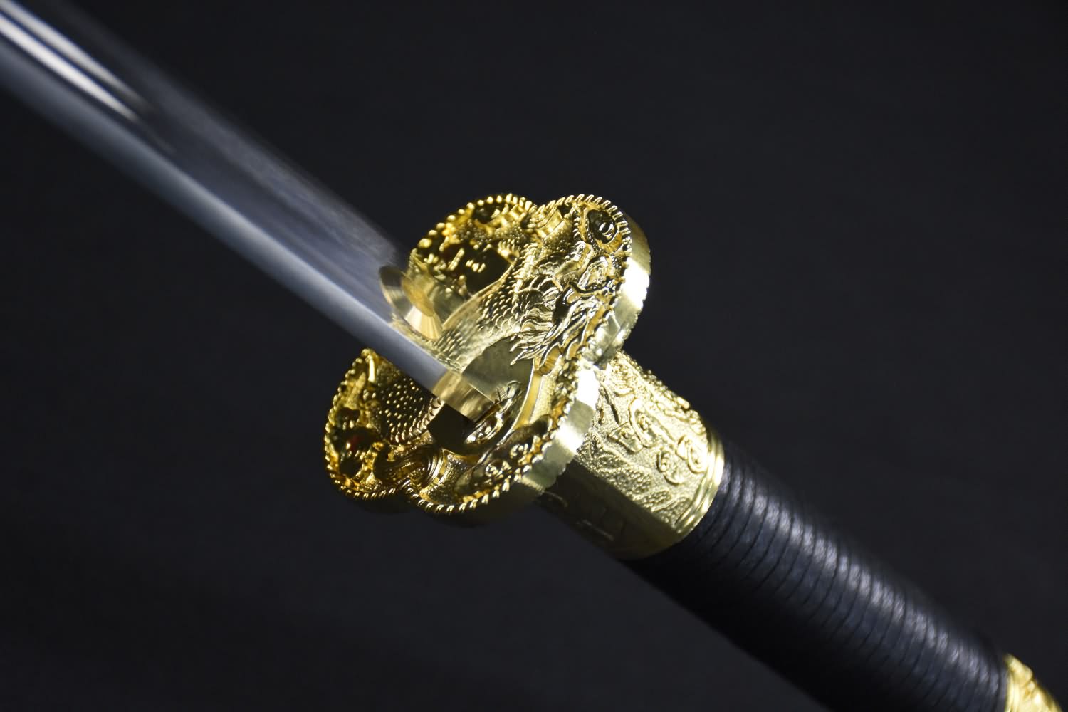 Broadsword dao,High carbon steel blade,Black wood,Alloy - Chinese sword shop