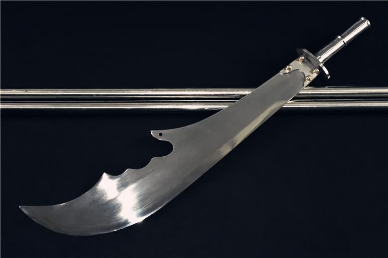 Guan Gong,Moon Broadsword/High carbon steel blade,Stainless steel rod - Chinese sword shop