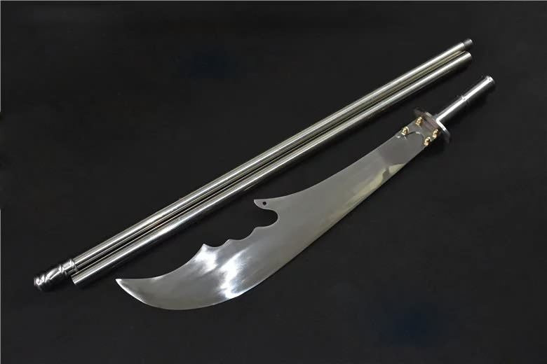 Guan Gong,Moon Broadsword/High carbon steel blade,Stainless steel rod - Chinese sword shop