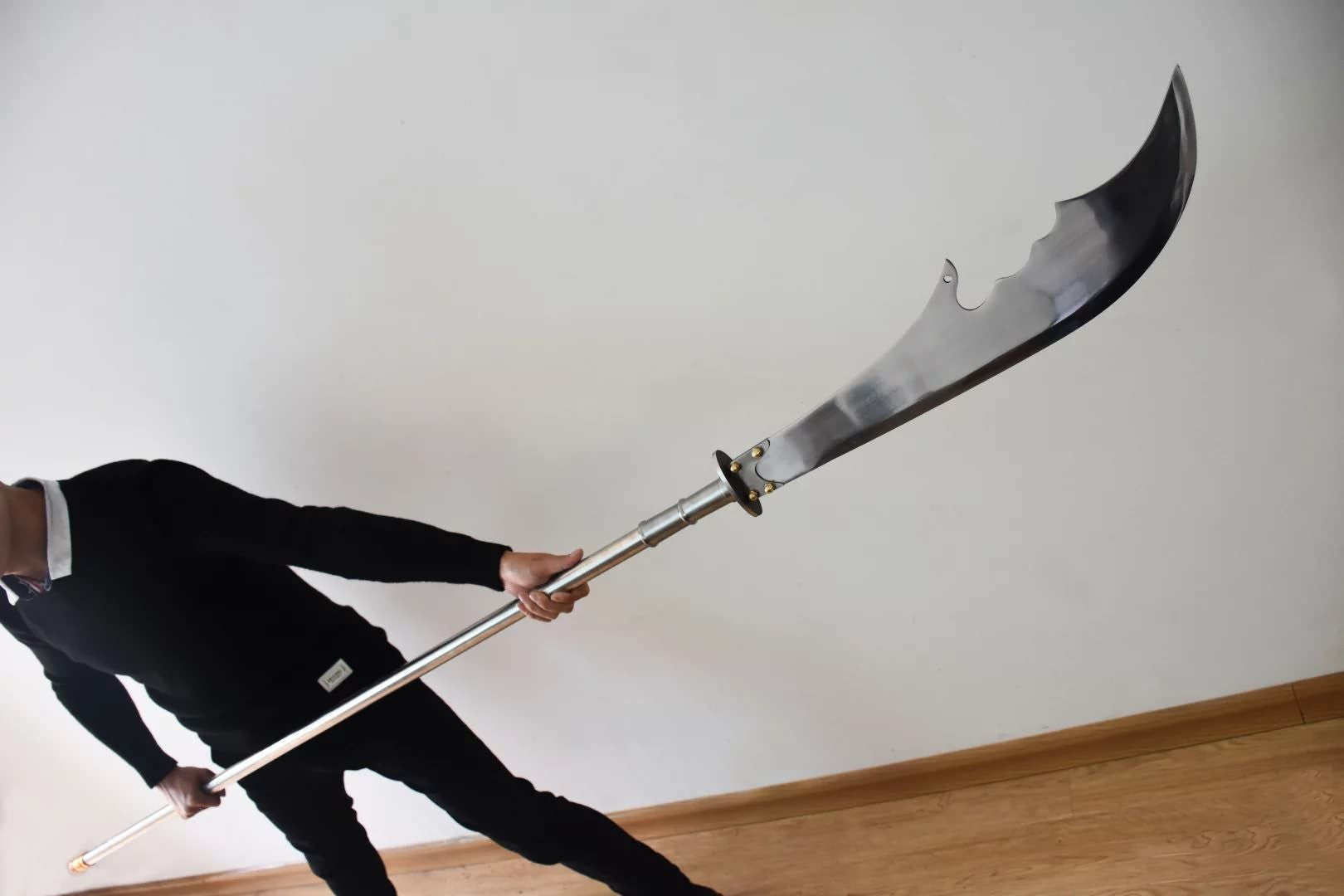 Guan Gong,Moon Broadsword/High carbon steel blade,Stainless steel rod - Chinese sword shop