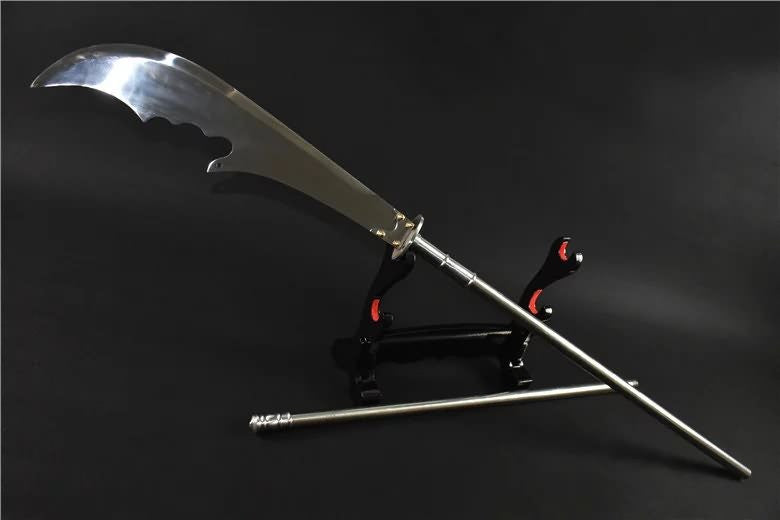 Guan Gong,Moon Broadsword/High carbon steel blade,Stainless steel rod - Chinese sword shop