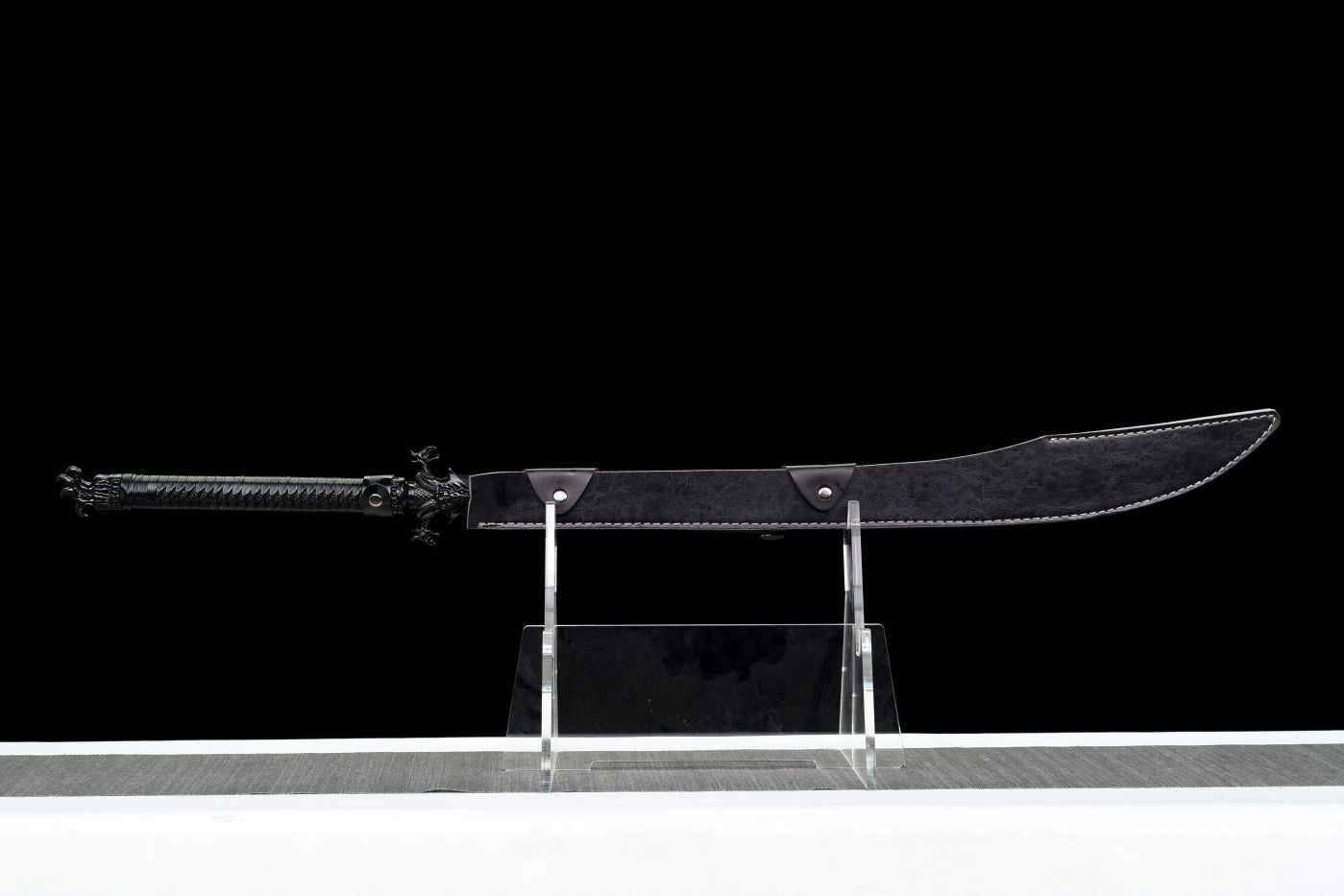 Machete Swords Real High Carbon Steel Blade,Leather Scabbard,LOONGSWORD