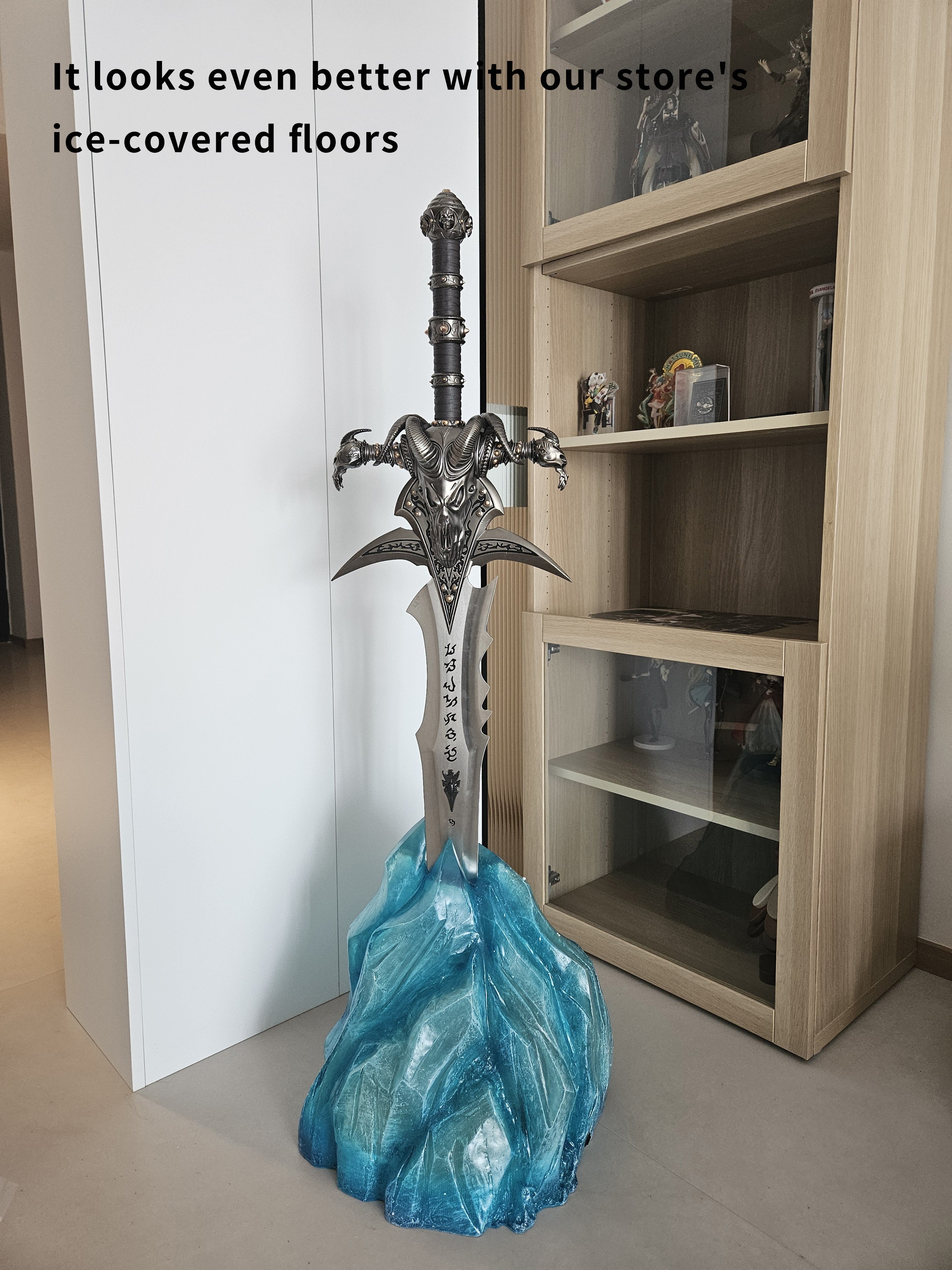World of Warcraft Frostbite 1 to 1 Base Frozen Terrace Resin handmade peripheral luminous ornament props