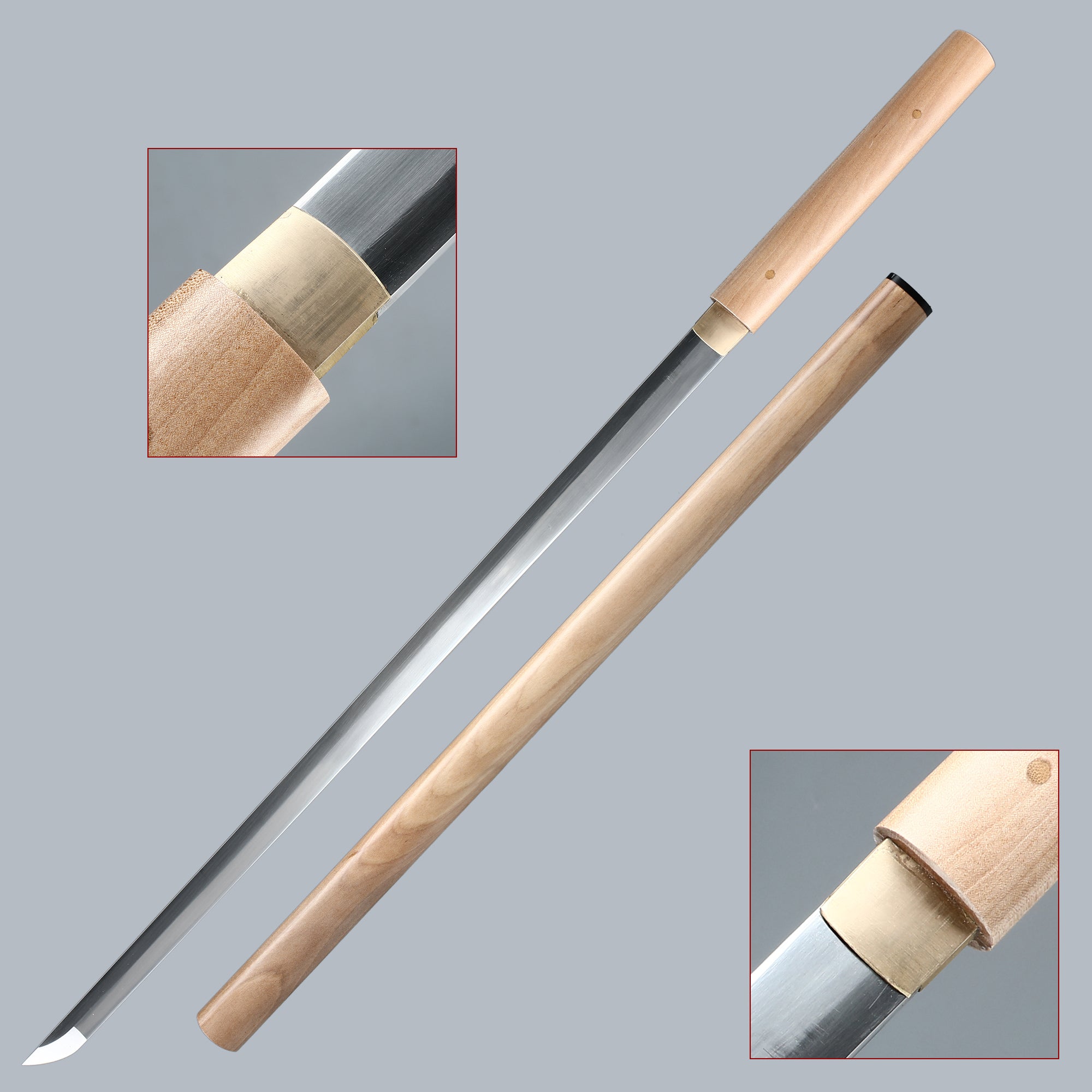 Black handmade genuine Tang HengDao sword(1045 Carbon Steel)