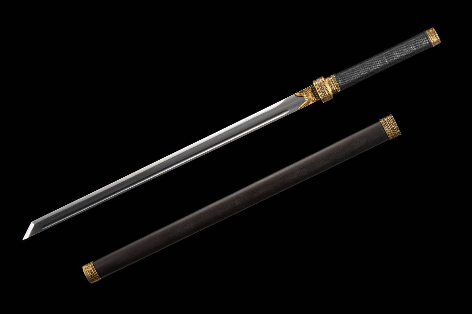 Hand Forged Chinese Psych Ward Divine Slayer anime Starblade Tang Heng Sword(1060 Carbon Steel)