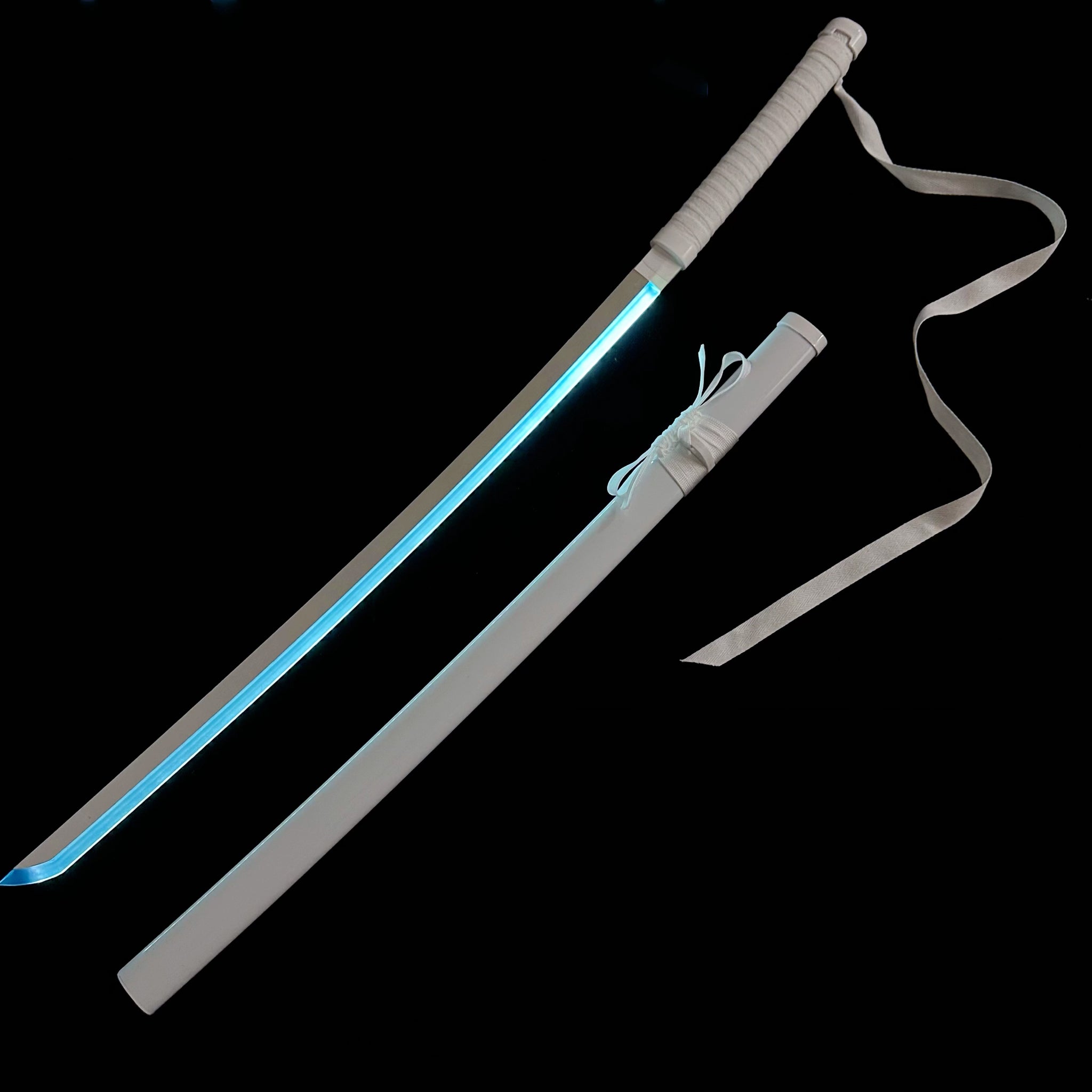 BLEACH Cosplay Katana Laser Toys Glowing Sword Kurosaki Ichigo Zanpakuto Sword（Wood + Acrylic）
