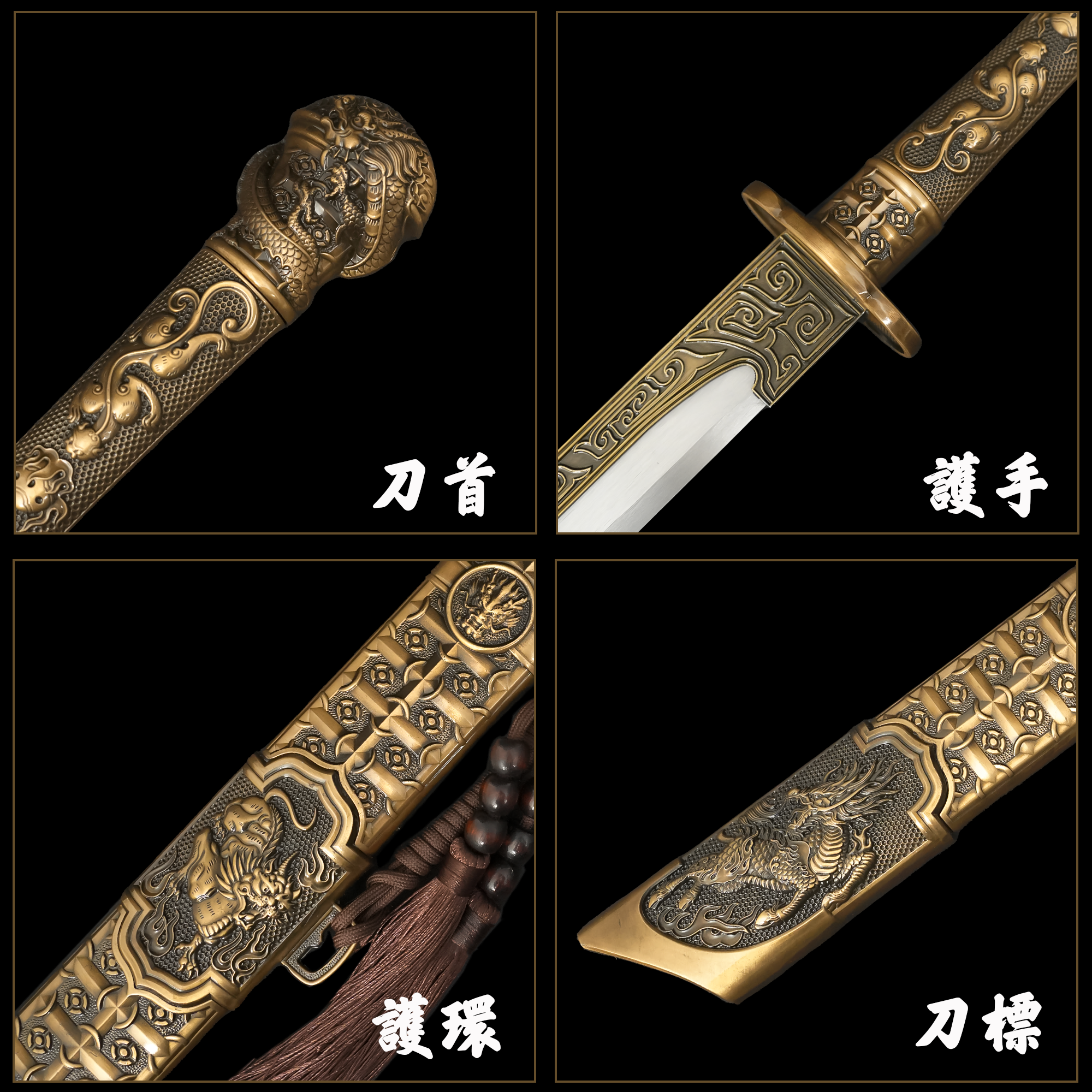 Hand Forged Celestial Halberd Tang Heng sword(1060 Carbon Steel)