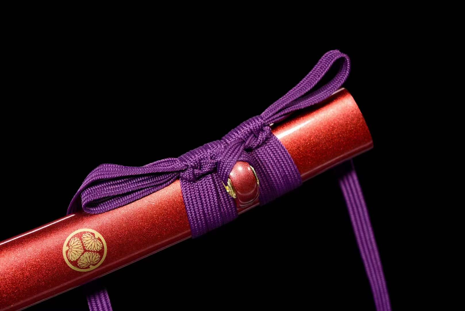 Hand Forged Japanese Tanto Purple Brake (Buddhist Temple)