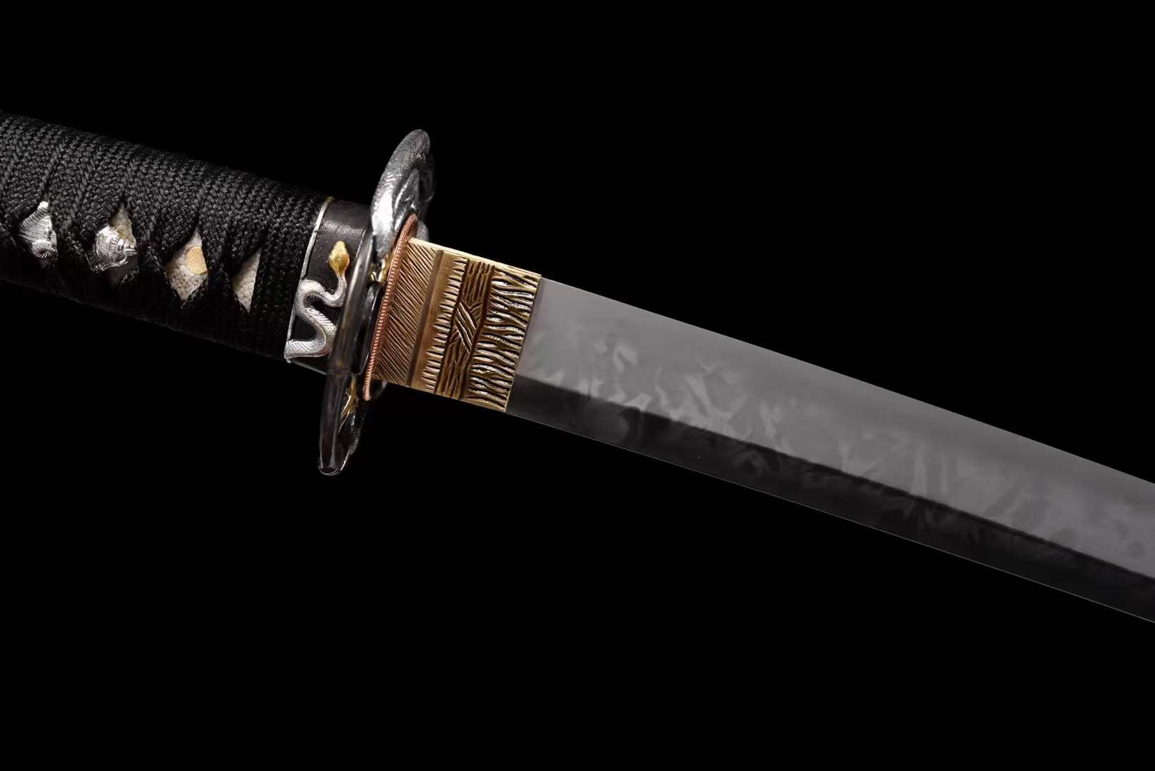 Hand Forged Japanese Wakizashi Python Serpent