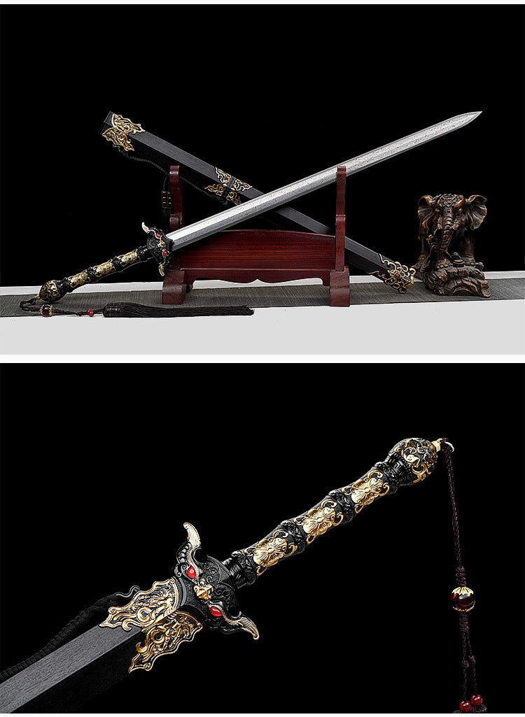 Handmade Sword of Leaning Heaven Han sword (Damascus steel)