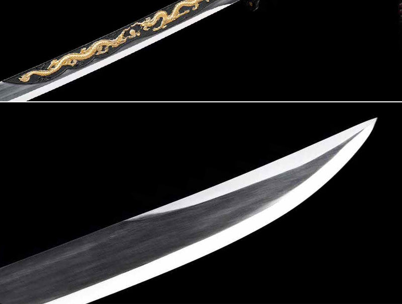 Hand Forged Chinese Xiuchun Sword Celestial Hydrosong Blade(1060 Carbon Steel)