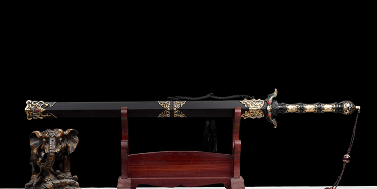Handmade Sword of Leaning Heaven Han sword (Damascus steel)