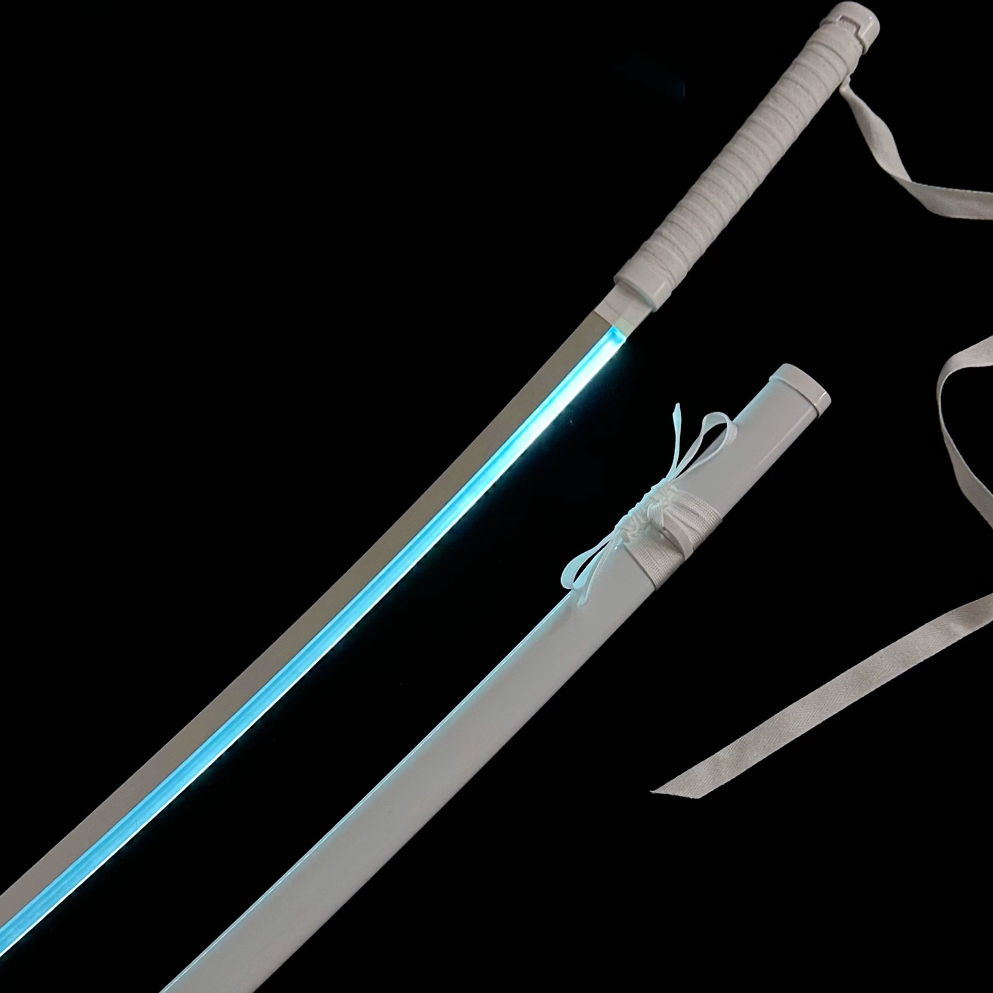 BLEACH Cosplay Katana Laser Toys Glowing Sword Kurosaki Ichigo Zanpakuto Sword（Wood + Acrylic）