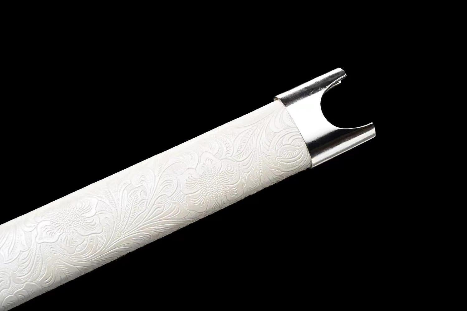 Tang Dynasty Sword | Forged High Carbon Steel Blade | Alloy Fittings | Faux Leather Wrapped Scabbard