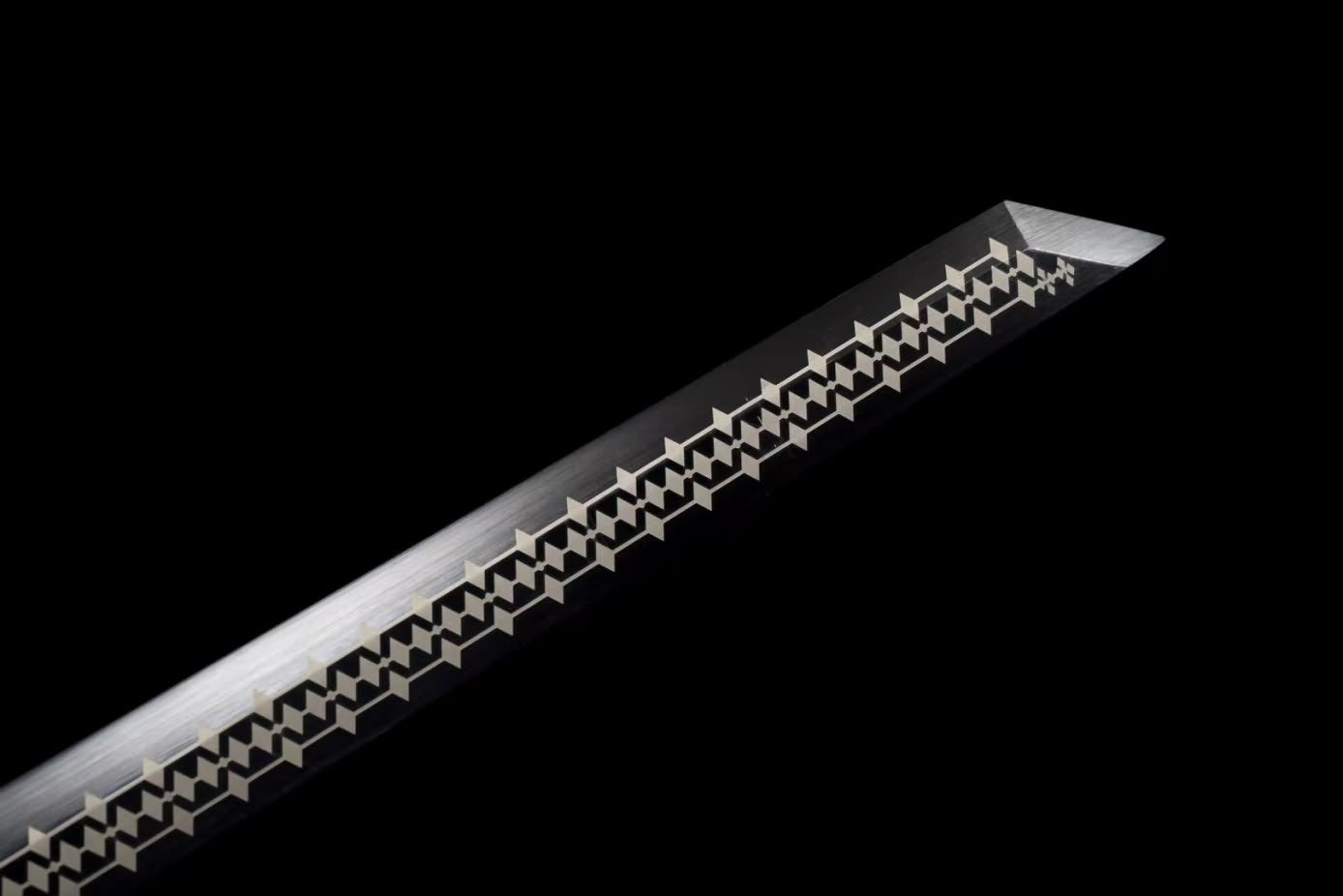LOONGSWORD,chinese sword,Loong Tang dao high Carbon Steel,Alloy Fittings,Black Scabbard