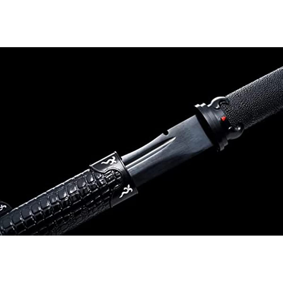 LOONGSWORD,chinese sword,Tang dao Falchion Saber High Carbon Steel Blades,Black Appearance