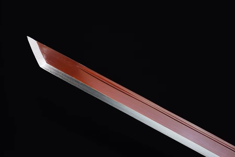 Tang dao swords real Damascus Steel red Blades,Brass Fittings,chinese sword