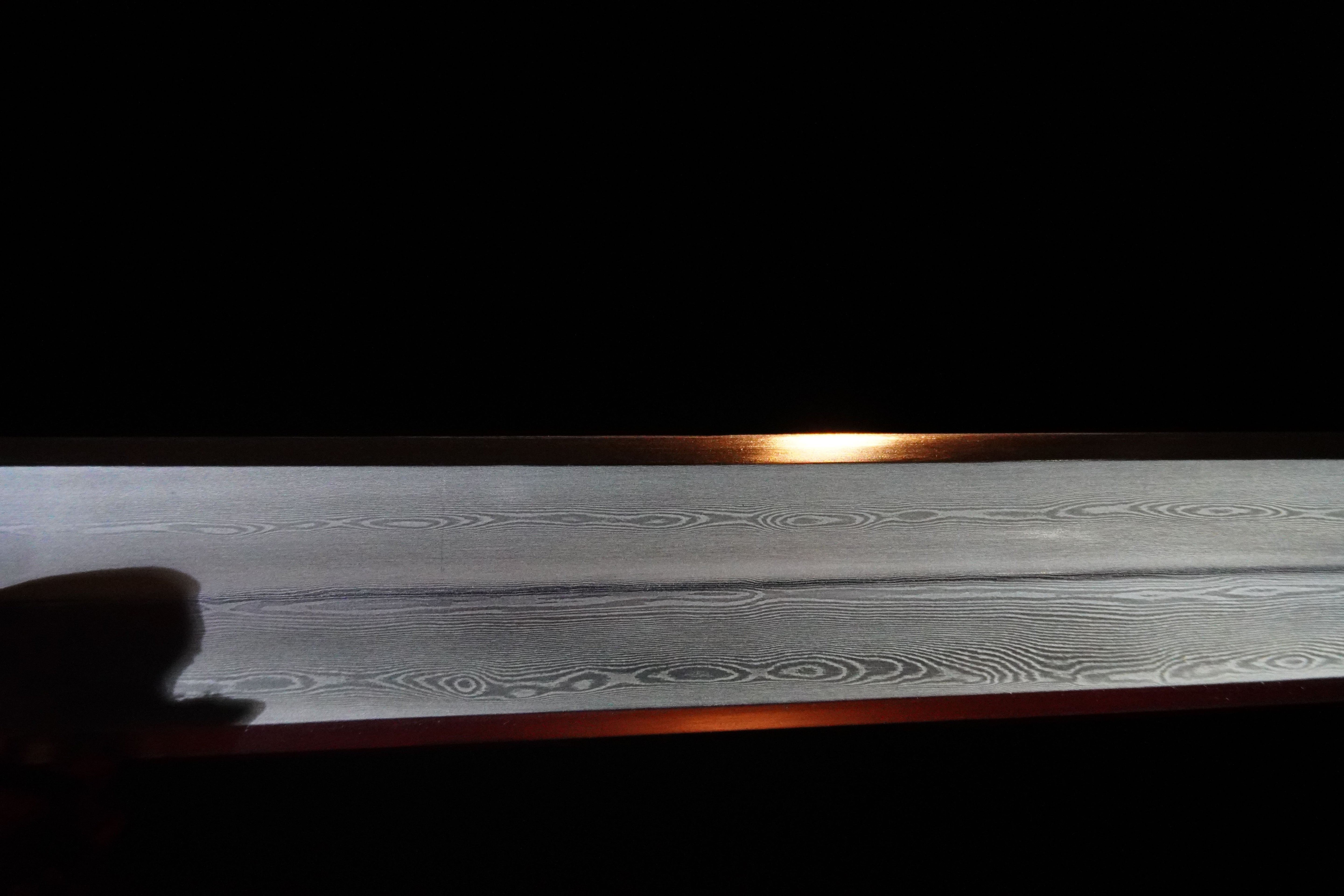 Hand Forged shortsword Tang sword(Damascus steel)