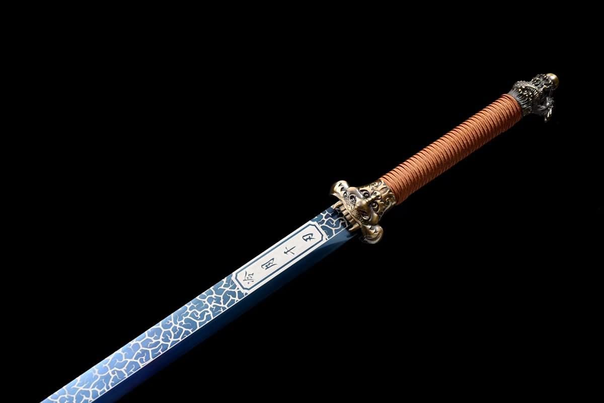 Hand Forged Dragon Tang dao,Battle Ready,Forged 1060 Carbon Steel Blade