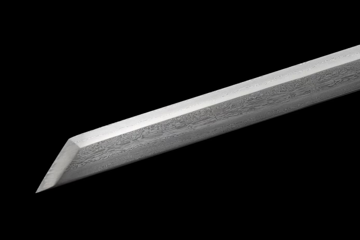 Tang dao,Damascus Steel Blades,Brass Fittings,Rosewood Scabbard,chinese sword