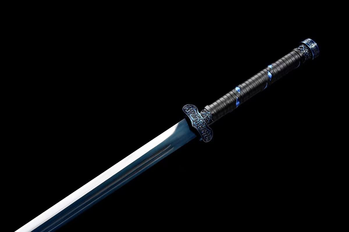 Hand Forged Black Gold Sword Forged 1060 Carbon Steel Blade Battle Ready