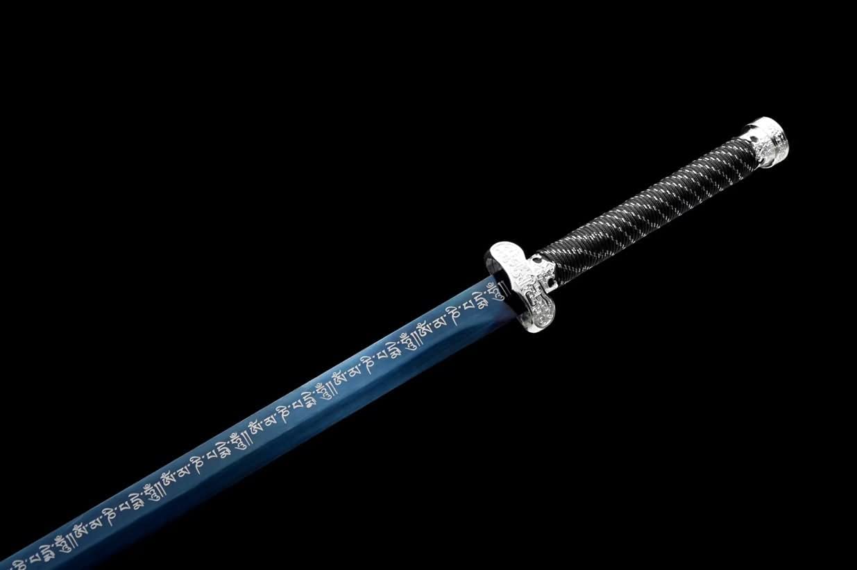 Hand Forged Black Gold dao,Forged 1060 Carbon Steel Blade,Chineae Swords