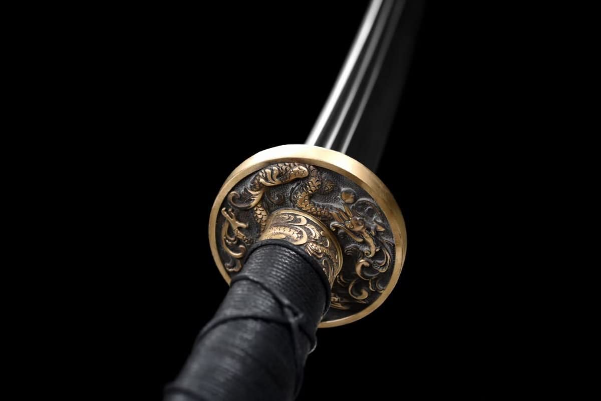 Hand Forged Broadsword Real,Forged Damascus Steel Blade,Rosewood,Brass