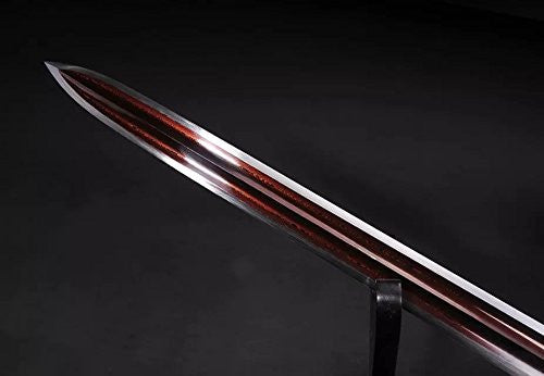 Fengyun jian sword/Damascus steel red blade/Alloy handle - Chinese sword shop