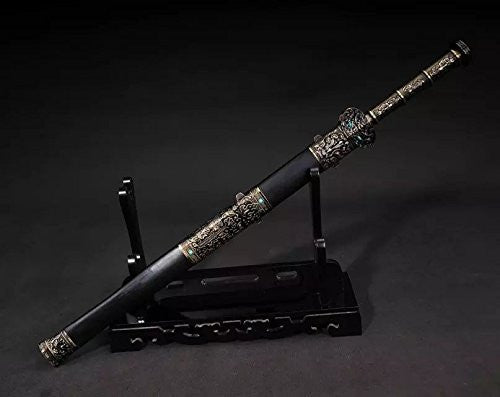 Fengyun jian sword/Damascus steel red blade/Alloy handle - Chinese sword shop
