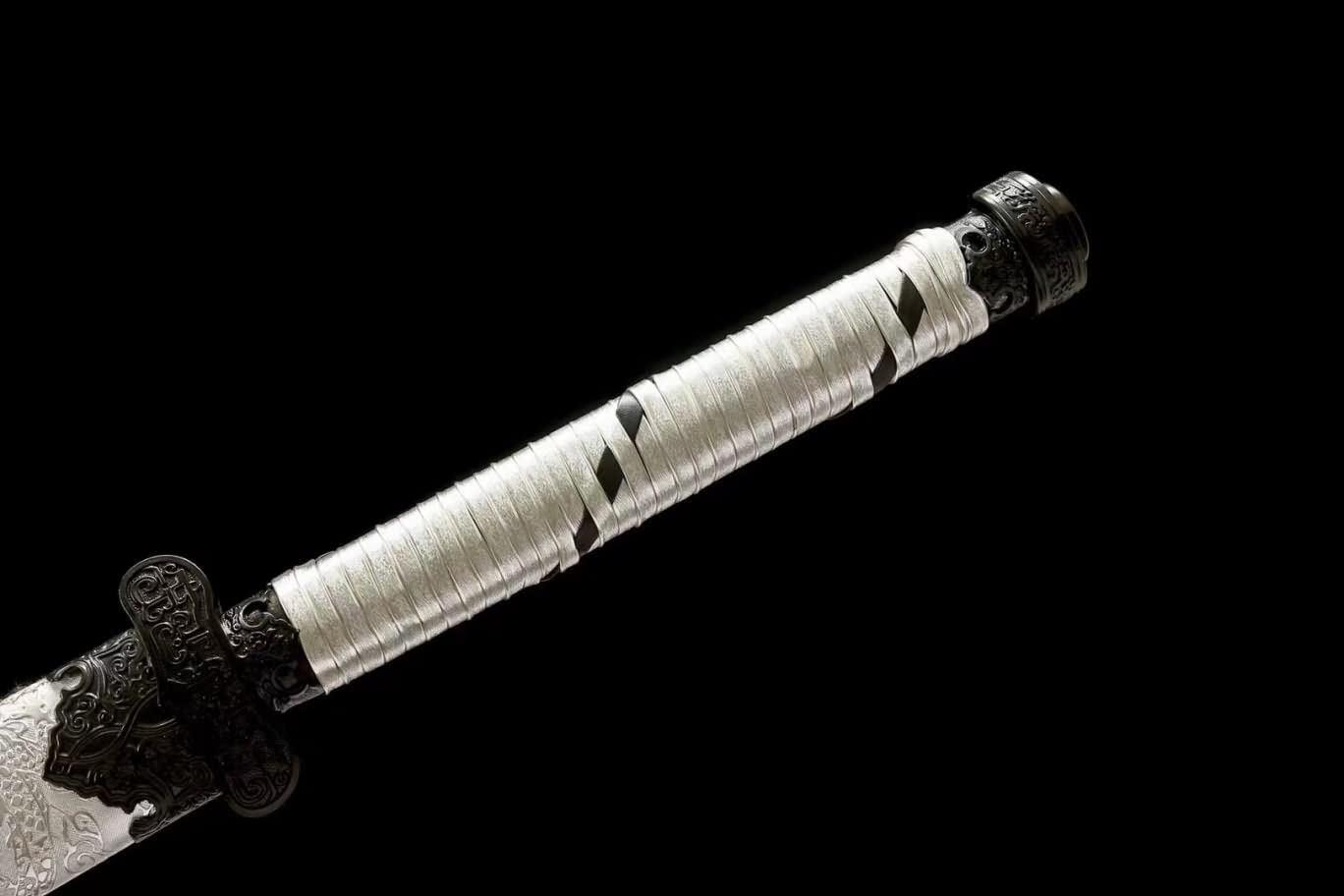 LOONGSWORD,Broadsword Tang Dao,Hand Forged High carbon steel Blades,Alloy fittings